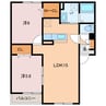 阿房宮 2LDKの間取り