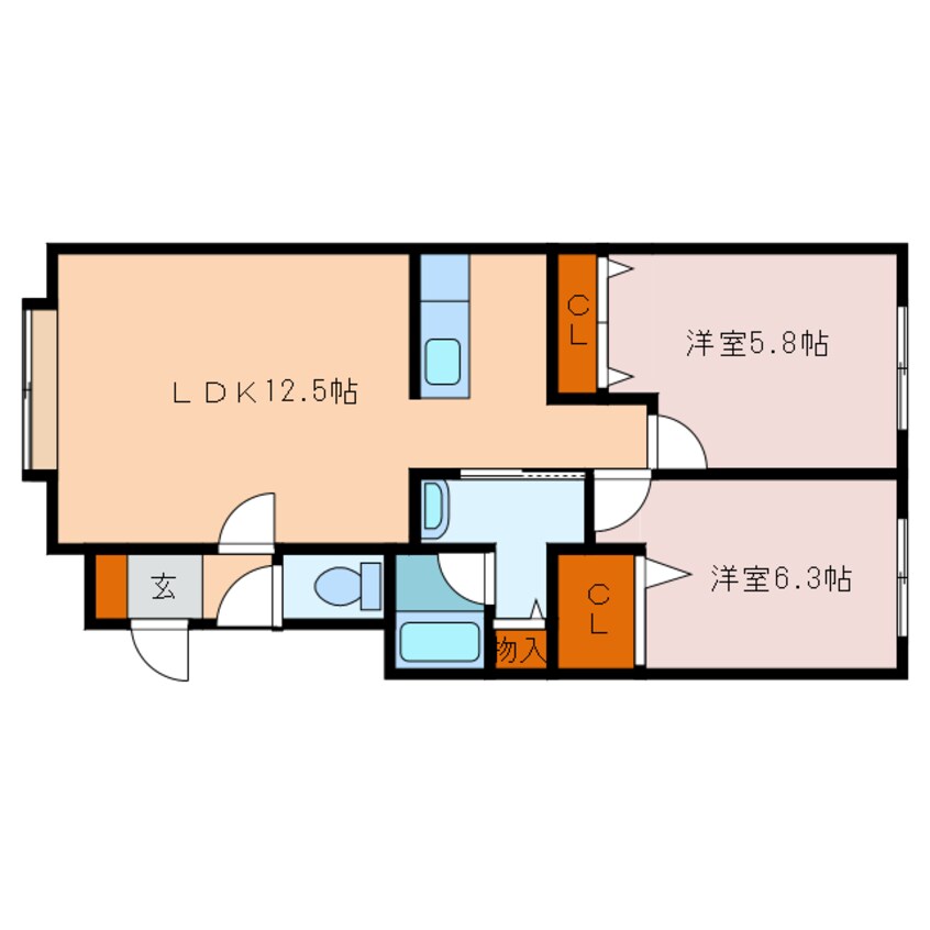 間取図 レコファミⅢ
