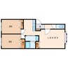 ル・シェルⅢ 2LDKの間取り