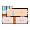 KENSEI　ECO　TOWN 2LDKの間取り