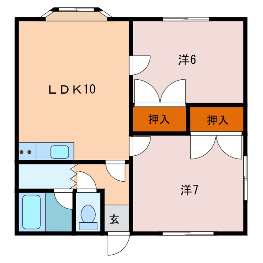 間取図 クリスタルハウスペアレント