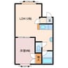 シティハイツ2 1LDKの間取り
