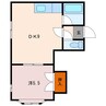 コーポ777 1DKの間取り