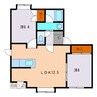カーサピーノ 2LDKの間取り