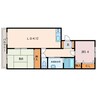 はやぶさマンション 2LDKの間取り