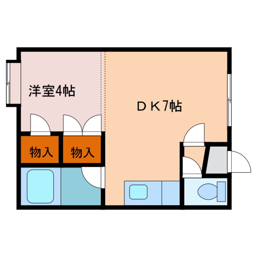 間取図 シングルロマンＢ