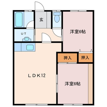 間取図 ドミローレルNO２