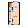 エクセレント秋桜 1DKの間取り