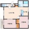 Chocolat 2LDKの間取り