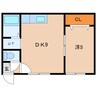ハイツ彩華Ⅰ 1DKの間取り