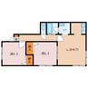 ハイツフラワー 2LDKの間取り