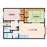 TMハイツ６ 2LDKの間取り
