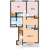 RERA　Ⅱ 2LDKの間取り