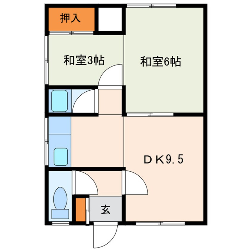 間取図 山家アパート