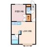 グリーンハイツ1 1LDKの間取り