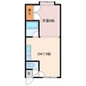 ００ハイツサリーレ 1DKの間取り