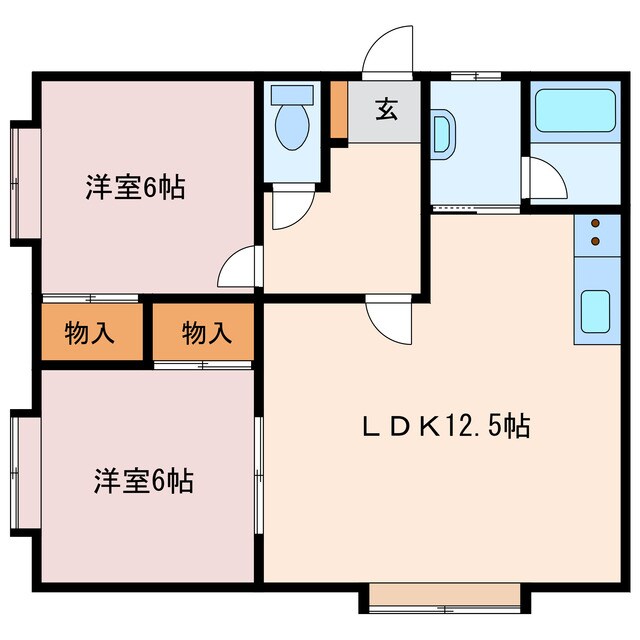 間取り図 コーポ彩
