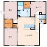 グリーンピア沼ノ端Ⅲ 3LDKの間取り