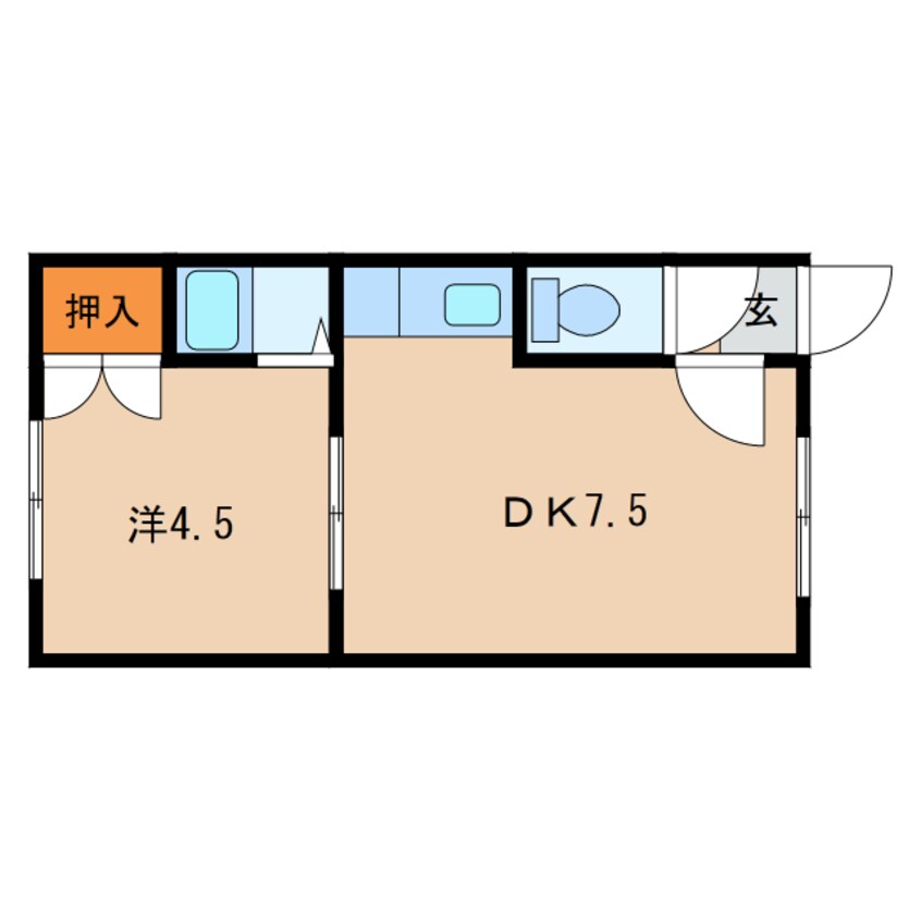 間取図 ハイツおかべ