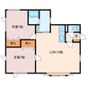 カームハウス 2LDKの間取り