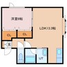 ハイツたかおⅡ 1LDKの間取り