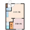 クレイドル３０３ 1DKの間取り