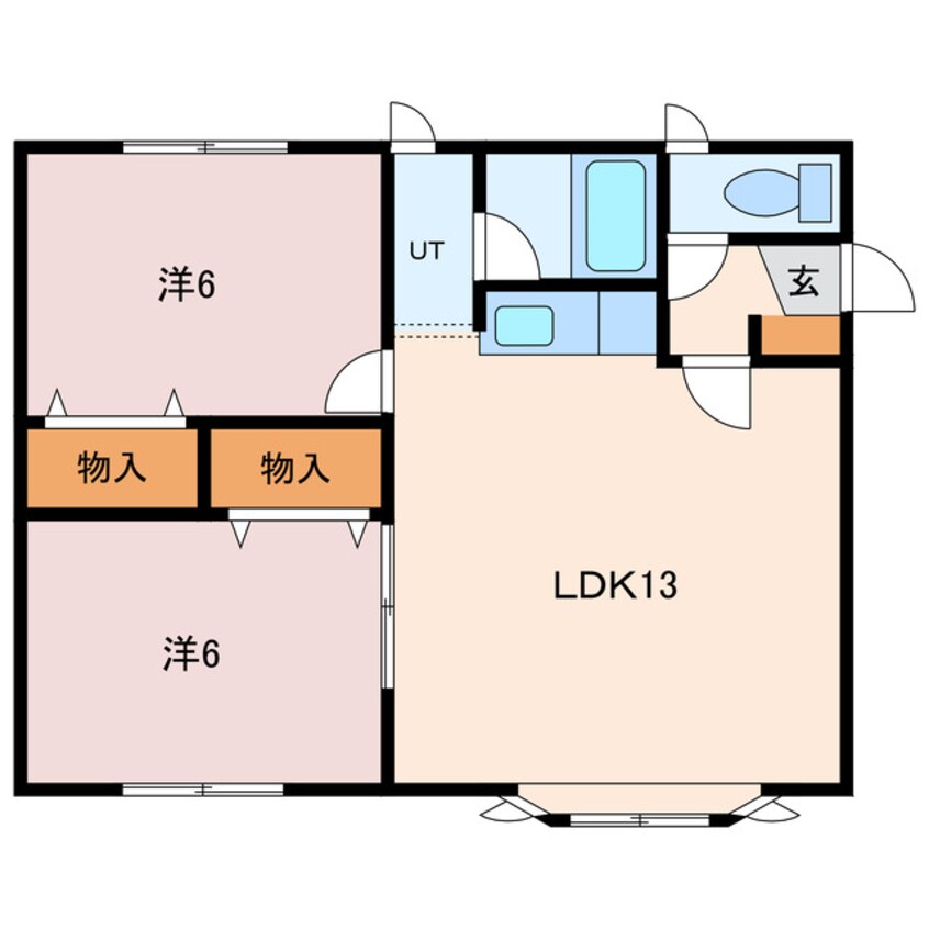 間取図 グランド川沿