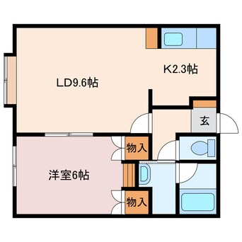 間取図 チェリーブロッサム日の出