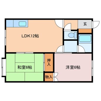 間取図 エルム花園Ⅱ