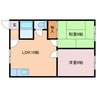 ハイツモリヤ 2LDKの間取り