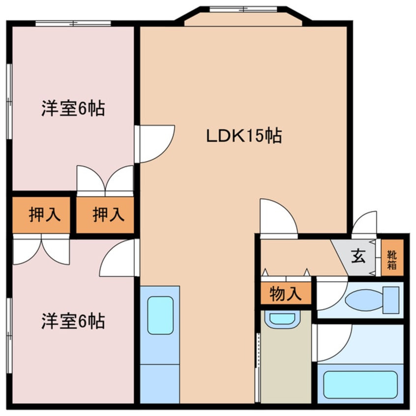 間取図 エクセレント美園