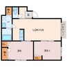 REMAGE E 2LDKの間取り