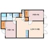 Chou Chou 2LDKの間取り