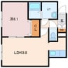Da　La　Tour　 1LDKの間取り