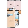 ベル　プロムナード 2LDKの間取り