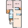ディミータ 2LDKの間取り