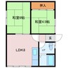 マンションアヤメ 2DKの間取り