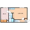 LEMI Ⅱ 1LDKの間取り