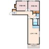 グレイス表町 2LDKの間取り