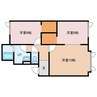 TKⅡ 2LDKの間取り