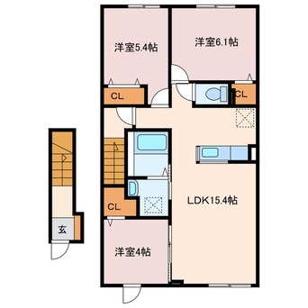 間取図 ヒカルサ　苫小牧　ウエスト