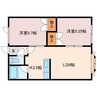ミレニューム 2LDKの間取り