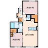 Bianca 2LDKの間取り