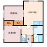 ブルースカイ２ 2LDKの間取り