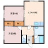 ブルースカイ２ 2LDKの間取り
