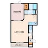 BELLA CASAⅢ 1LDKの間取り