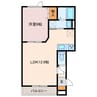 BELLA CASAⅢ 1LDKの間取り