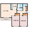 Bloom（ブルーム） 2LDKの間取り