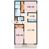 Bloom（ブルーム） 2LDKの間取り