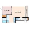 クリークビレッジⅤ 1LDKの間取り
